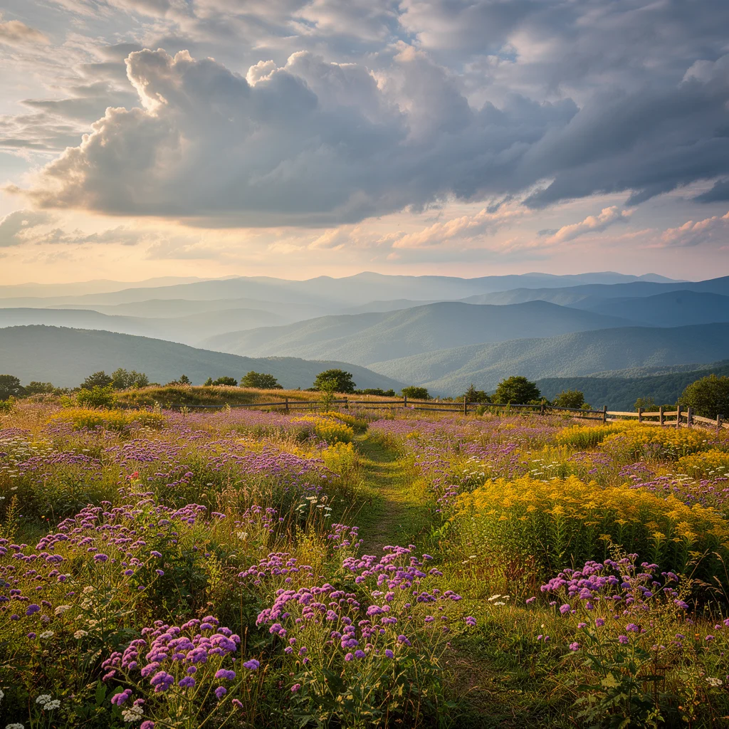 Catskills mountain view from the farm